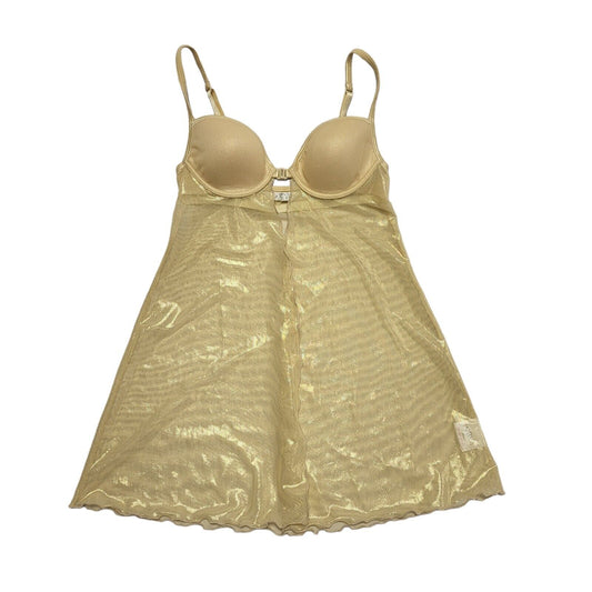 La Zenza Gold Y2k Sleeveless Lingerie Top Uk Women's Size Small
