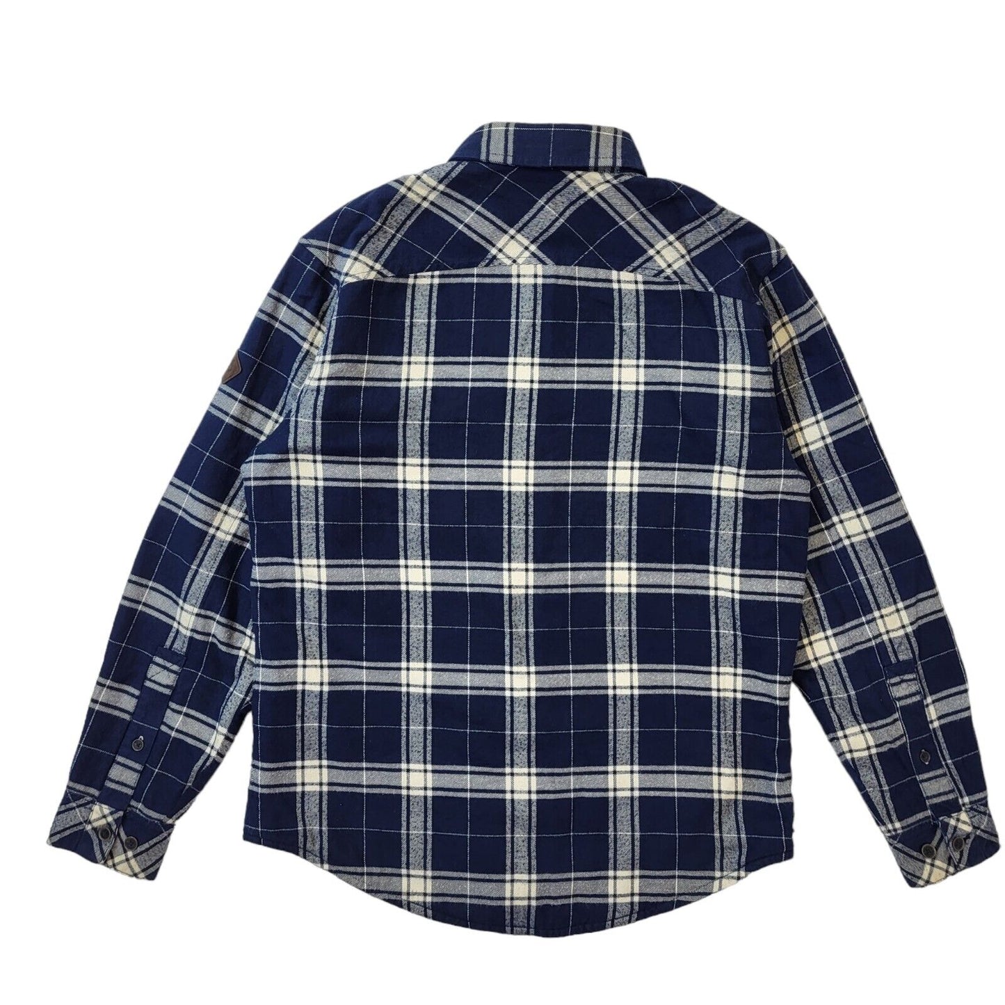 Timberland Earth Keepers Y2K Blue & White Check Shirt Men's Size Medium
