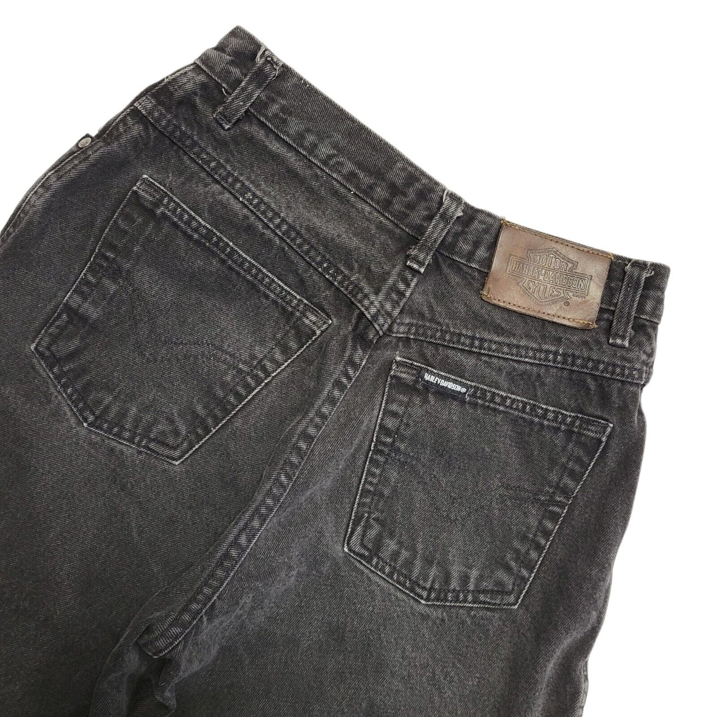 Biker Blues 80s Vintage Black Straight Leg Jeans Women's Size 10 W28 L33