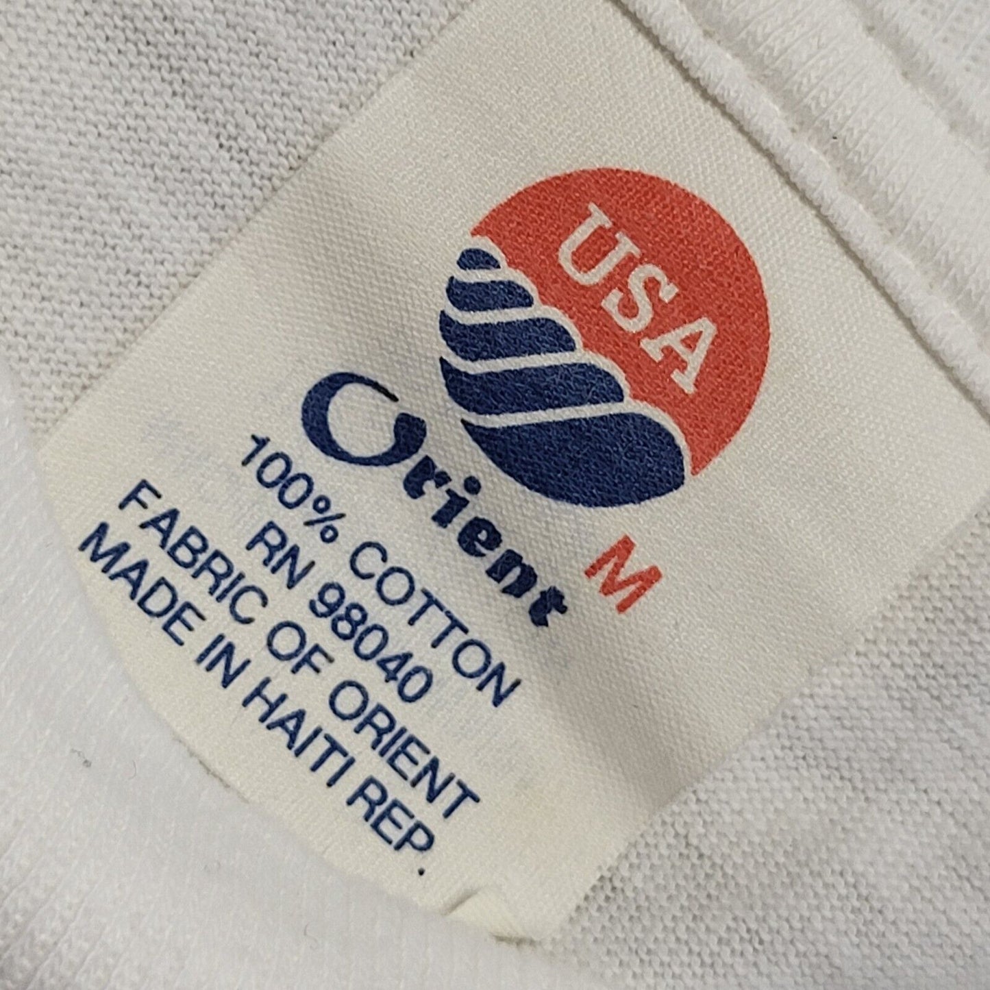 USA Orient Vintage Y2K White Washington DC 2000 Single Stitch T-Shirt Womens M