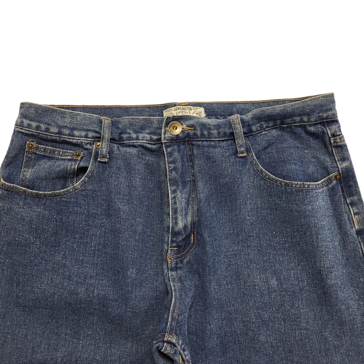 Kensington Dockside 90s Blue Wide Leg Denim Jeans Uk Men's Size S W30 L29