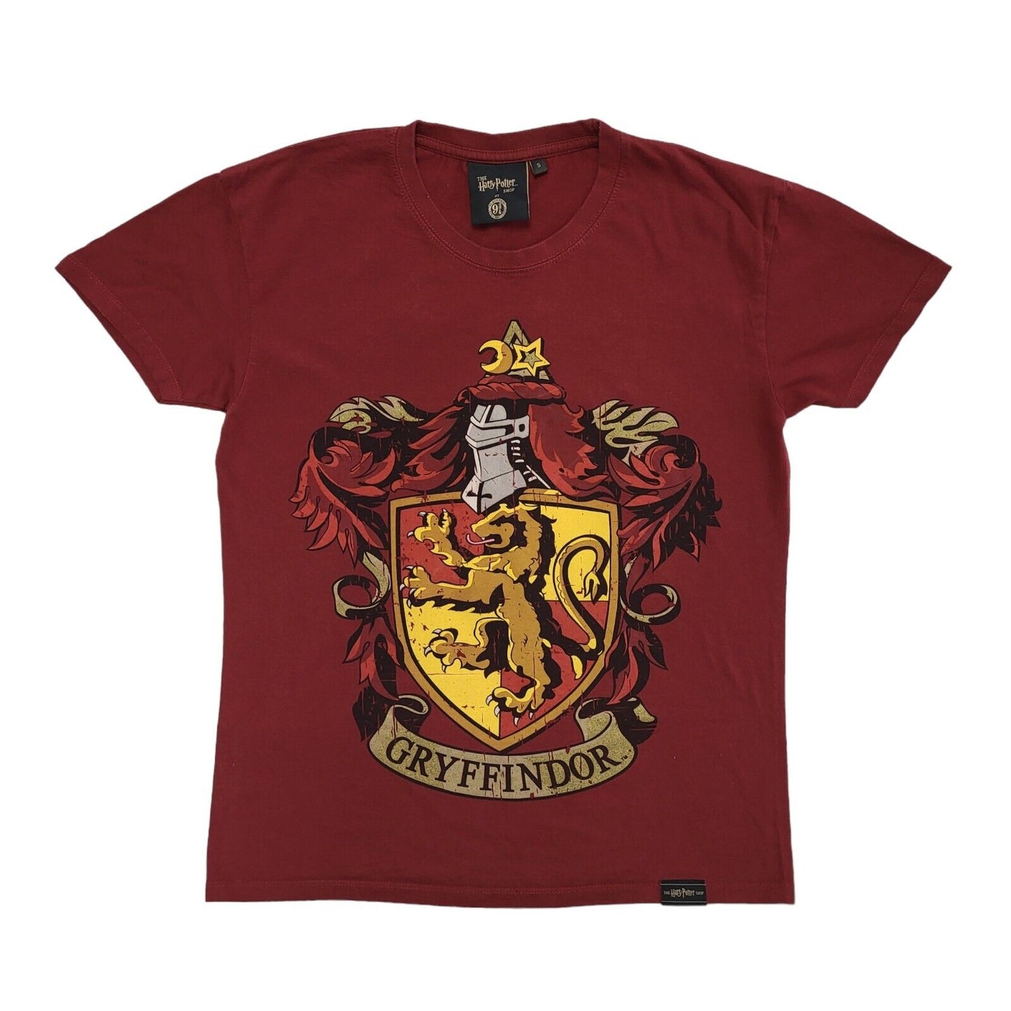 The Harry Potter Shop Burgundy Y2K Gryffindor Short Sleeve T-Shirt Mens Size S