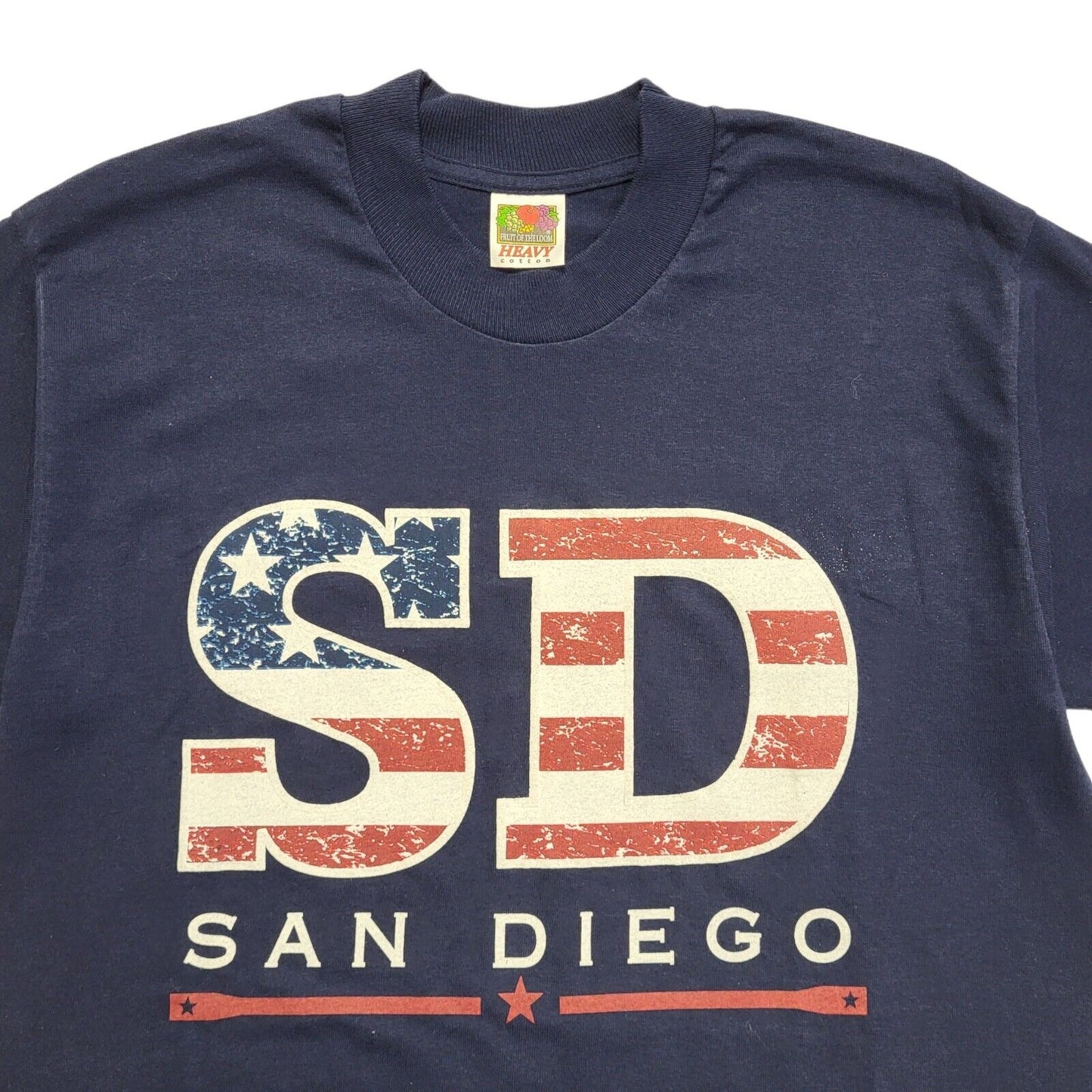San Diego Heavy Cotton Blue Vintage 90s Single Stitch T-Shirt Uk Men's M