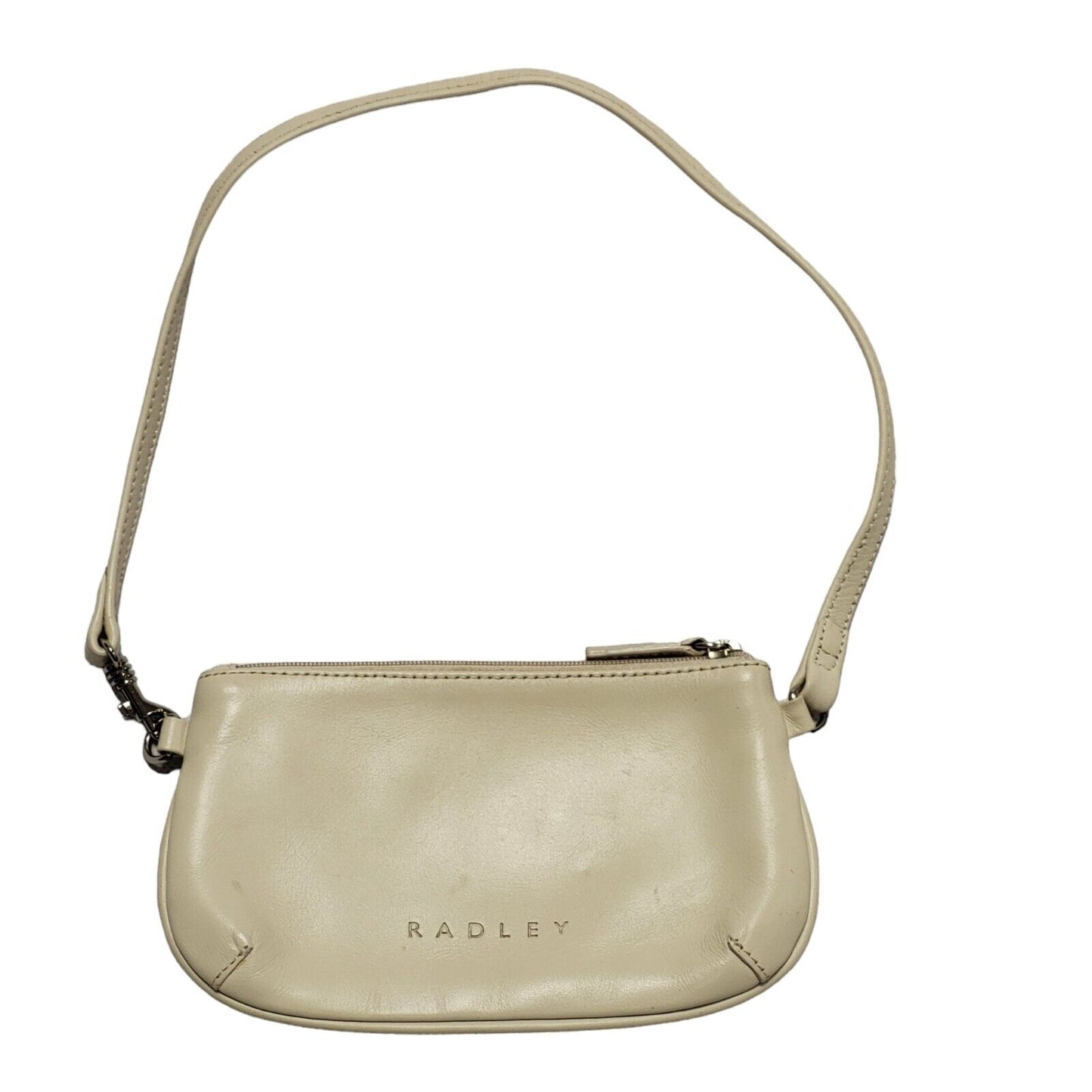 Radley Beige Leather Small Shoulder Hand Bag Uk Women's Size  7" x 4"