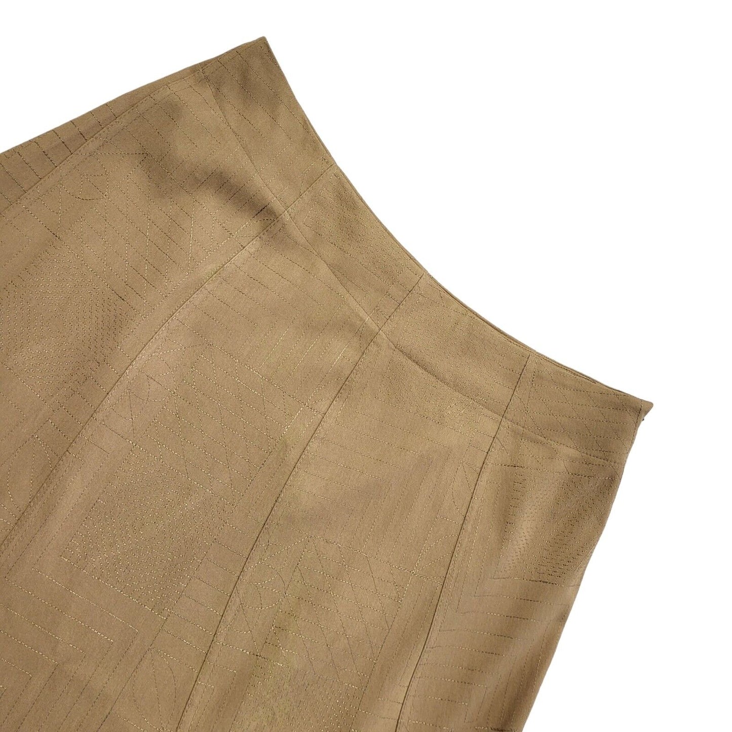 Stephen Vintage 90's Brown Long A-Line Skirt Womens UK 16 W34