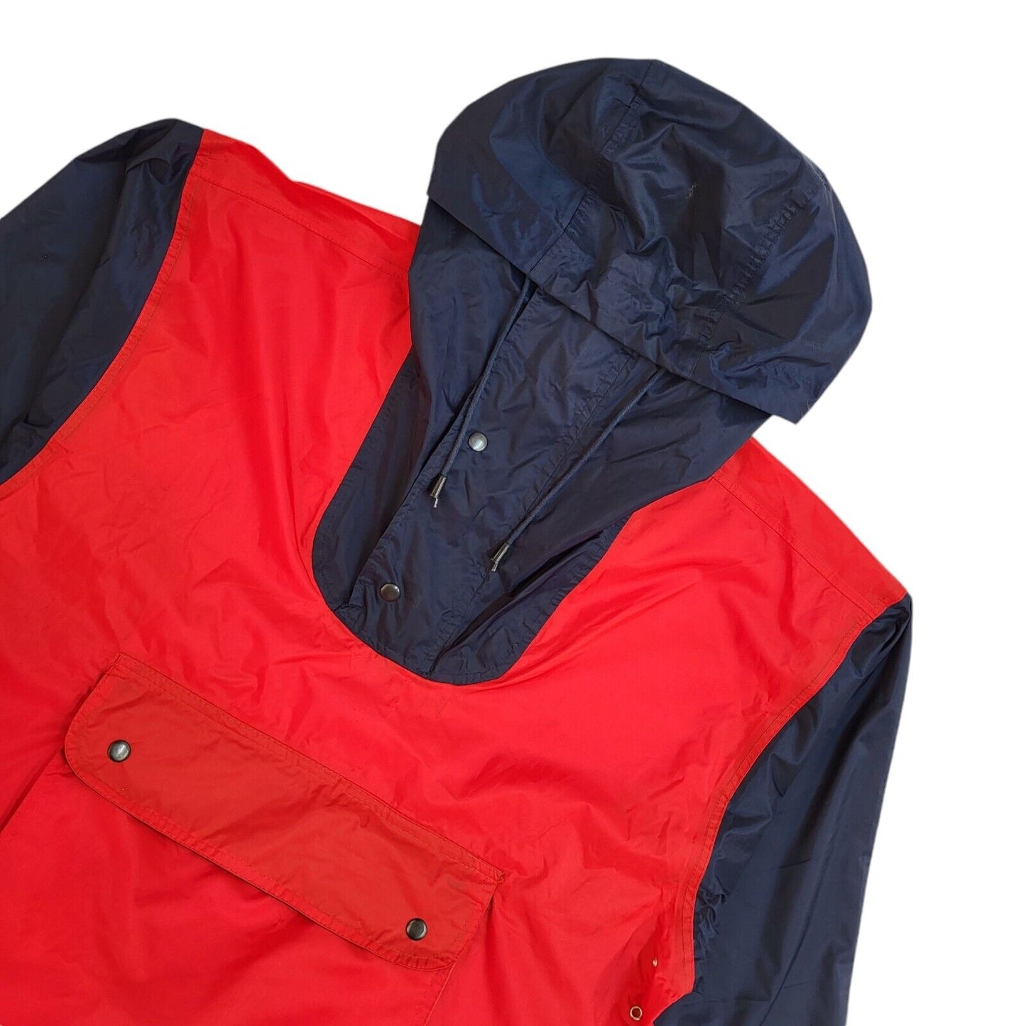 Roca Red & Blue 90s Pullover Windbreaker Jacket Uk Men's Size Medium