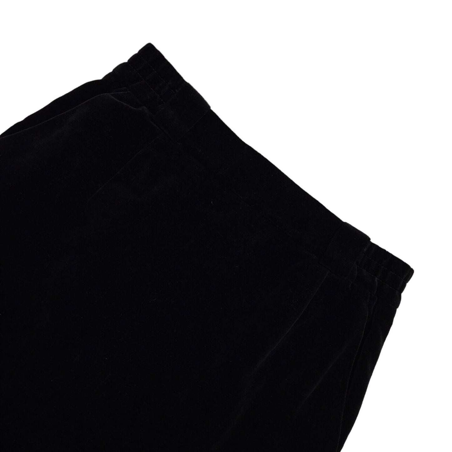 Basler Vintage 80's Black A-Line Velvet Skirt Uk Women's Size 10/12