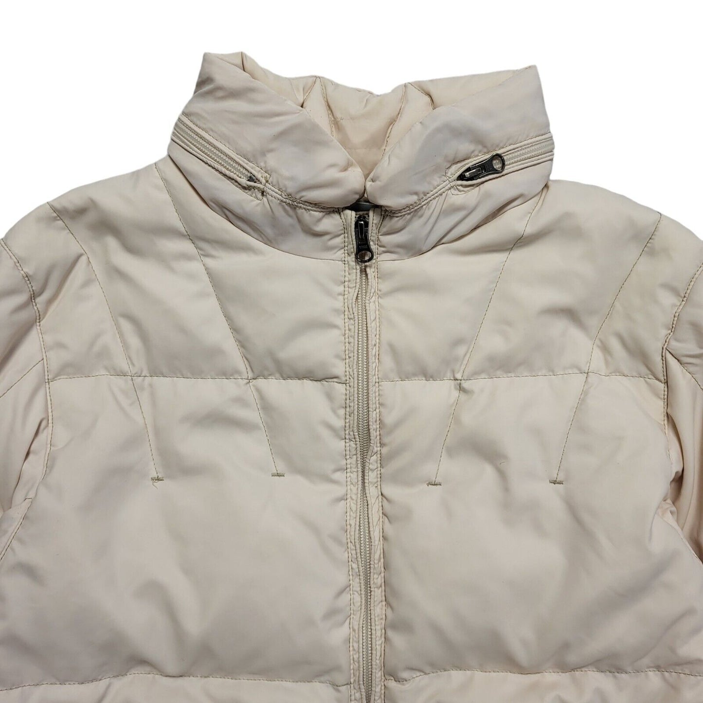 Napapijri Pink Zipped Quilted Puffer Jacket Uk Women's Size M