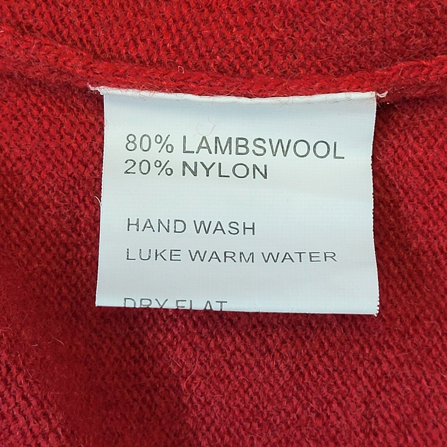 Bostonians 90s Vintage Red Lambswool Sweater Vest Men's Size Large