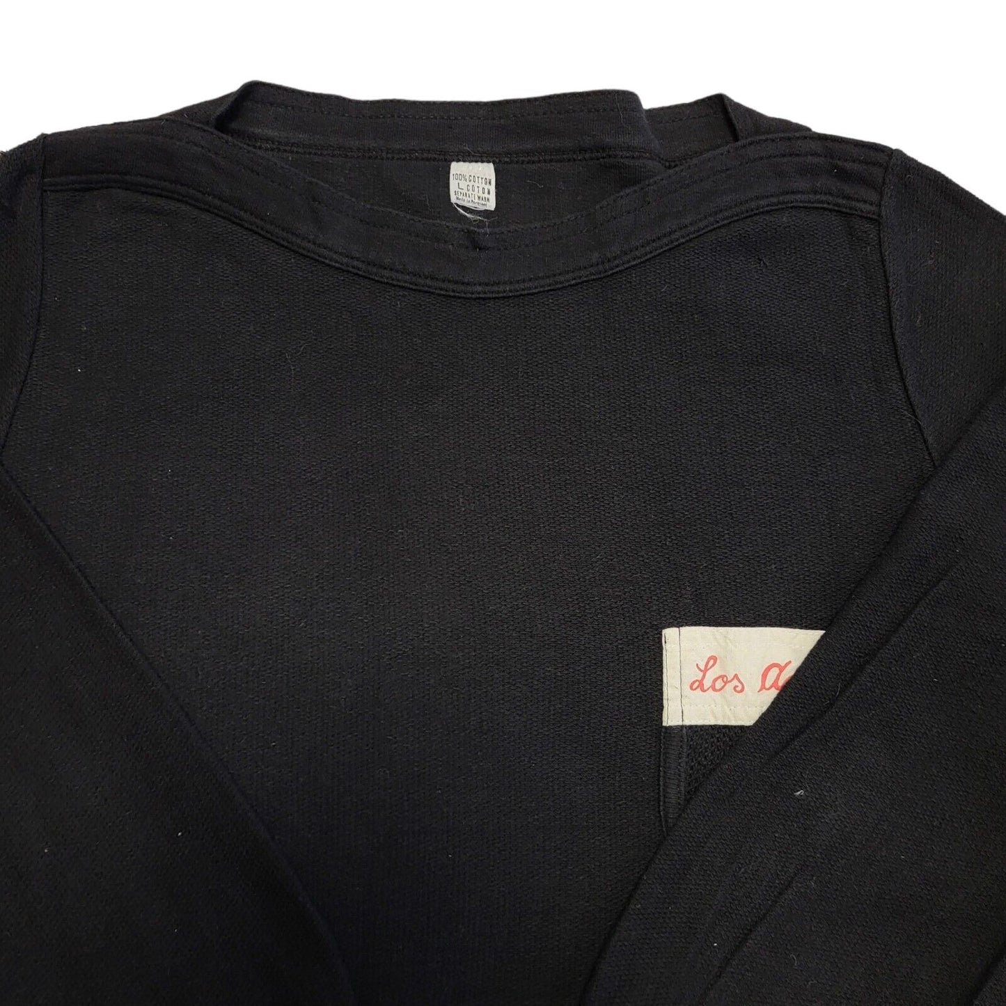 Los Angeles Black  Sweatshirt Vintage 90s Women's Size L