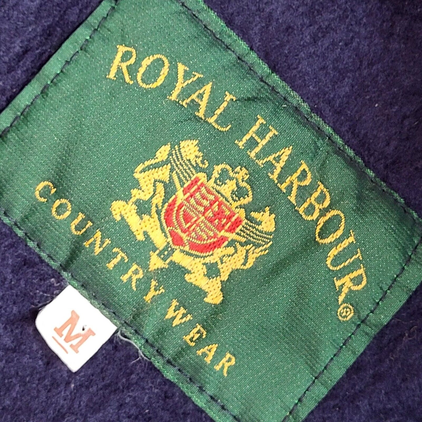 Royal Harbour Vintage 80s Green Hiking Fleece Jacket Uk Men's Size M