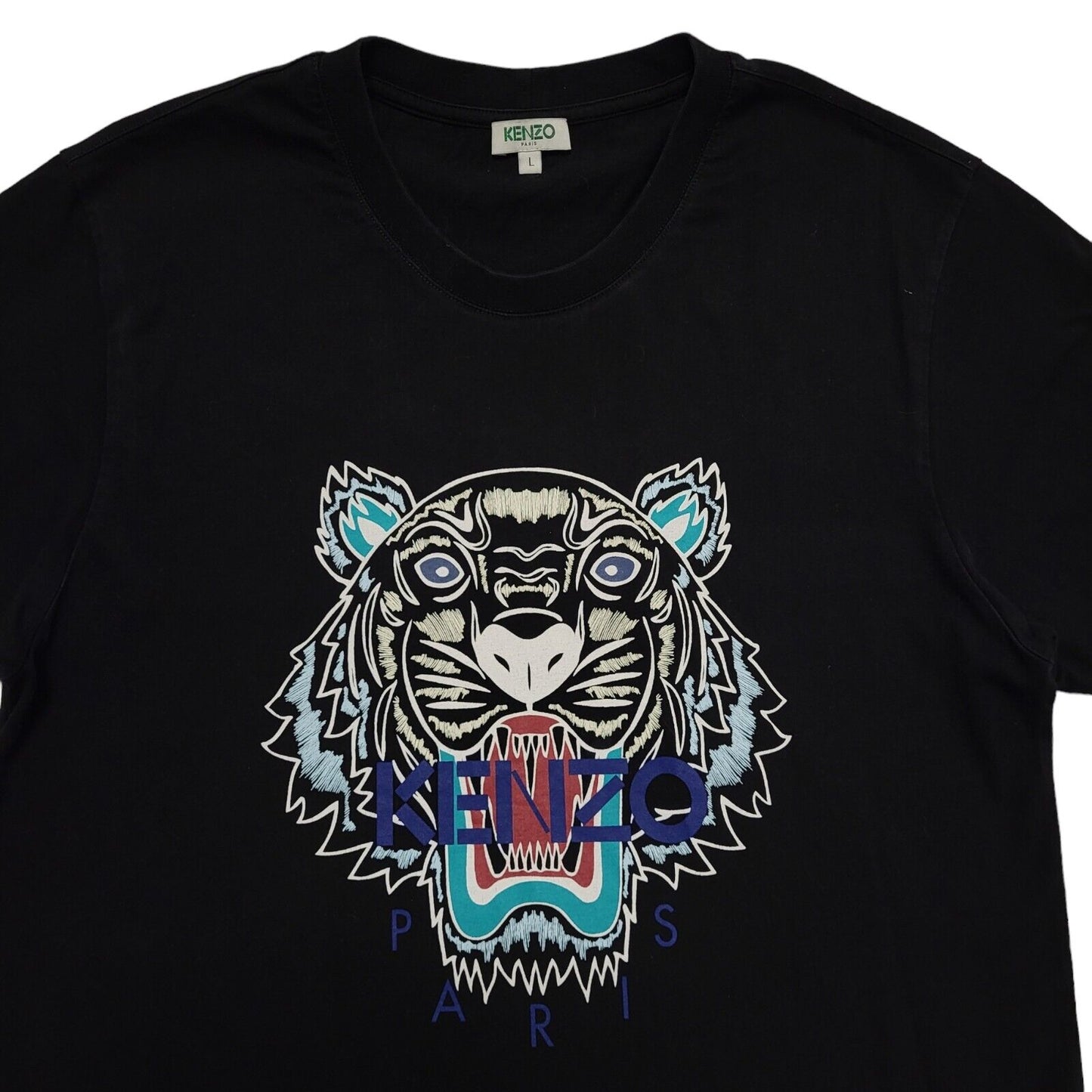 Kenzo Paris Y2K Black Short Sleeve T-Shirt Men's Size Large