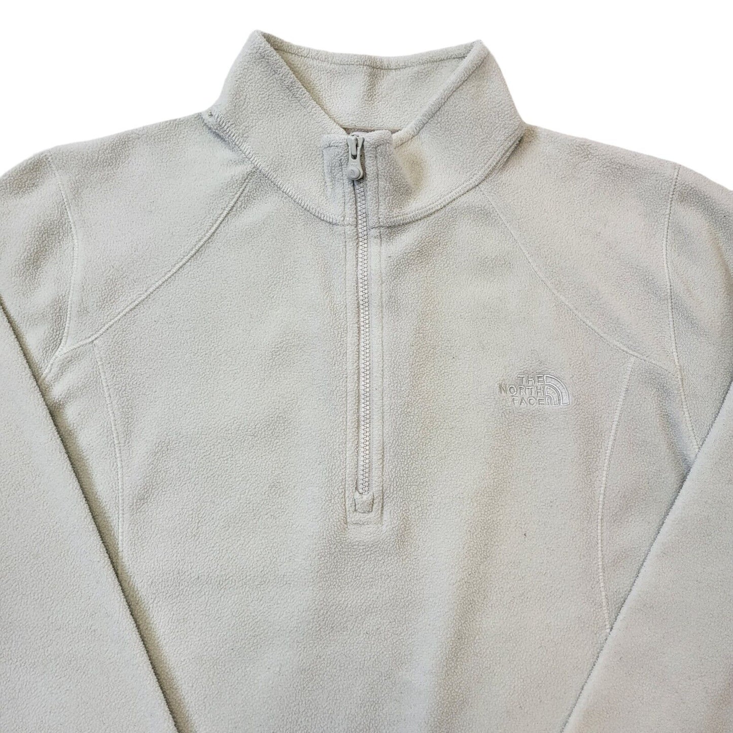 North Face Y2K Fleece Base Layer White 1/4 Zip Women's Size L