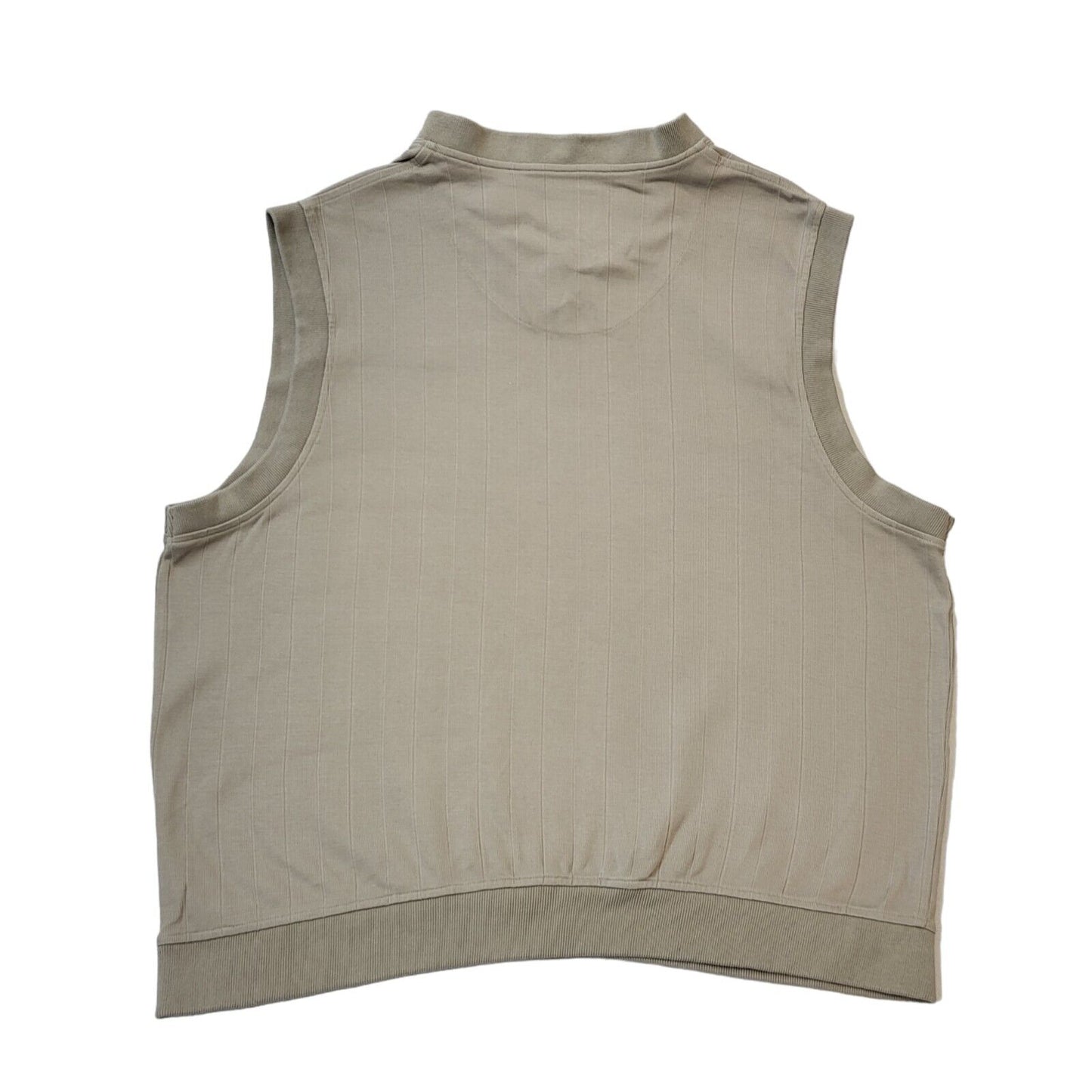 Wilson Tennis 90s Beige V-Neck Sweater Vest Men's Size 2XL