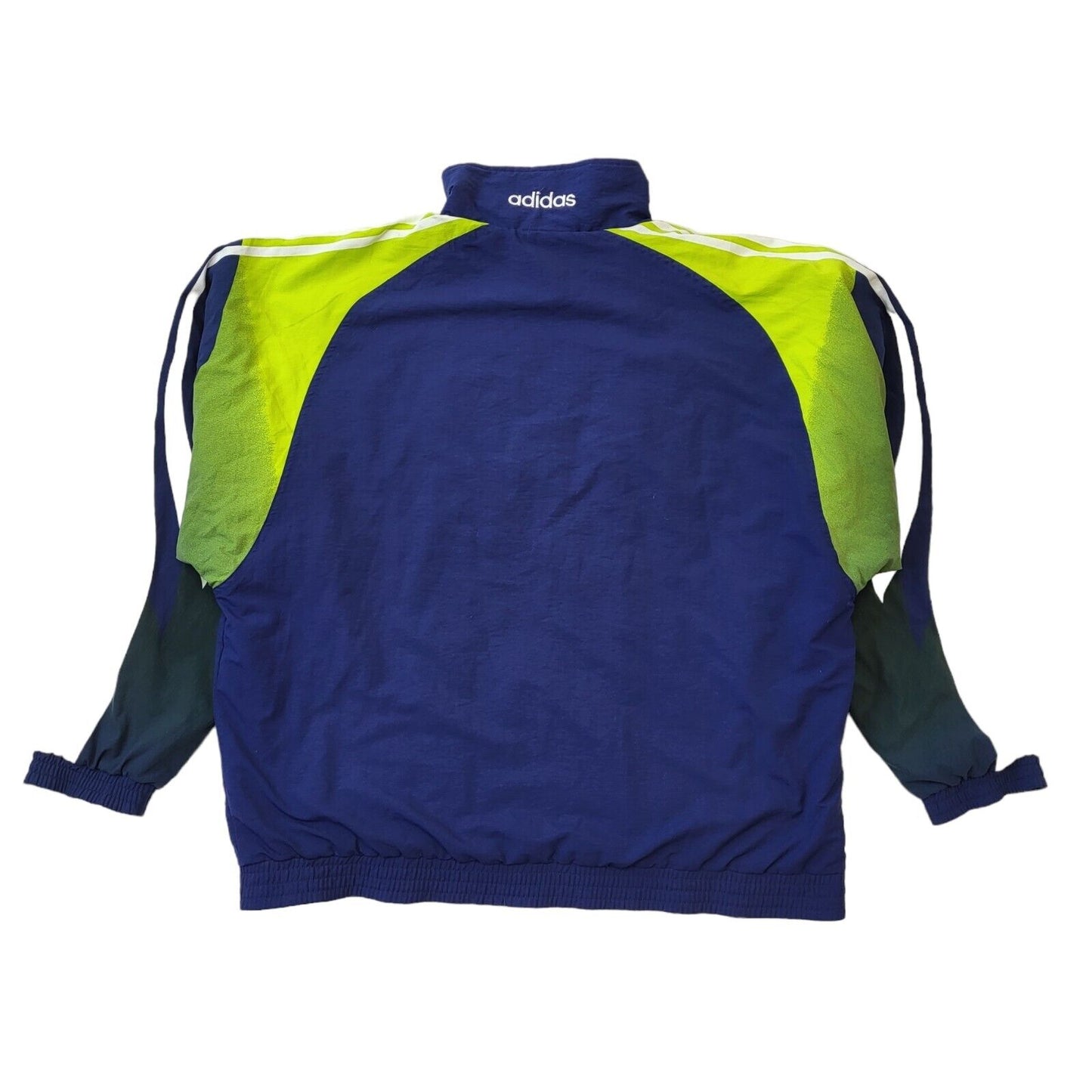 Adidas 90s Vintage Navy Blue Windbreaker Full Zip Jacket Men's Size XL