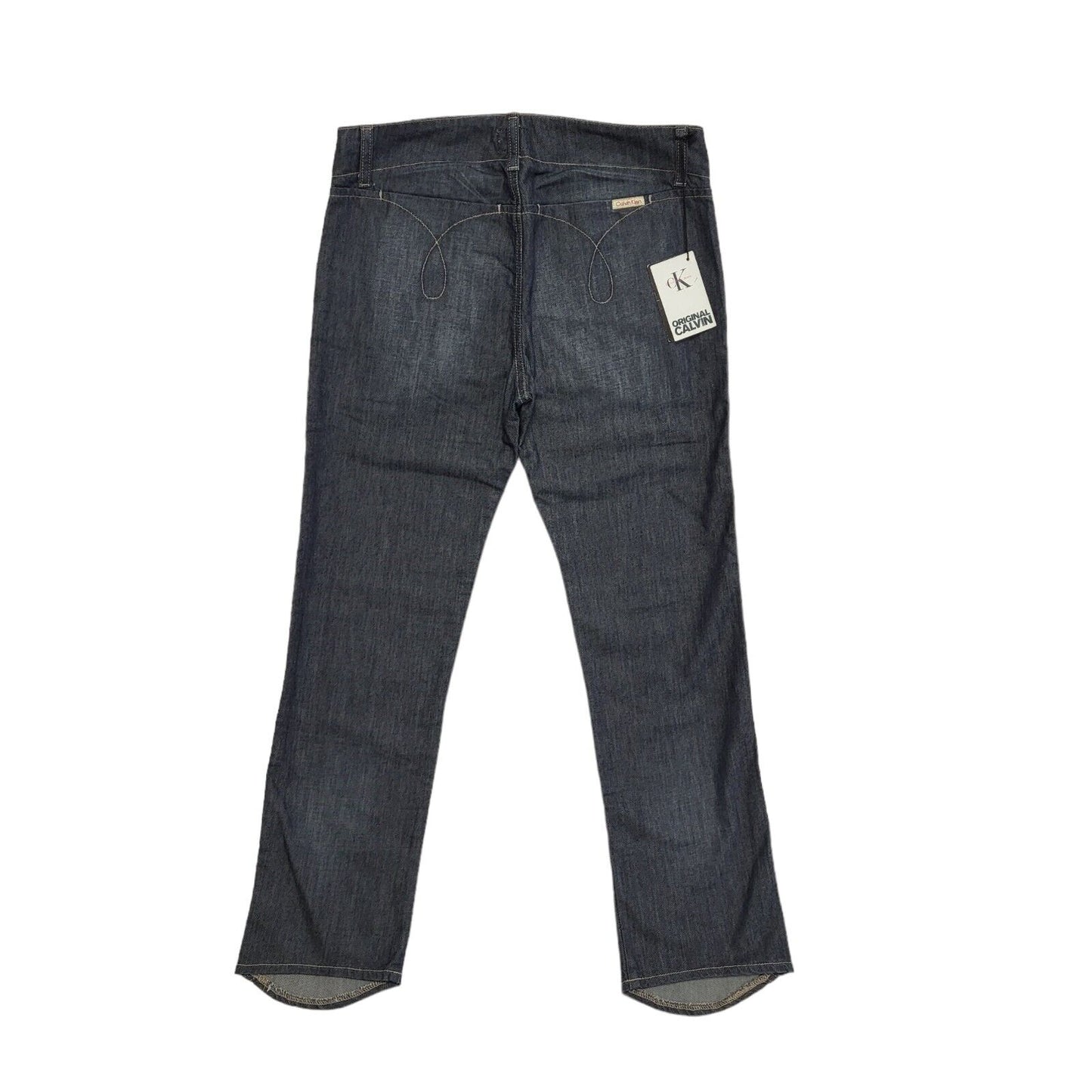 Calvin Klein 90s Vintage Dark Blue Straight Denim Jeans Uk Women's 8 W27 L26