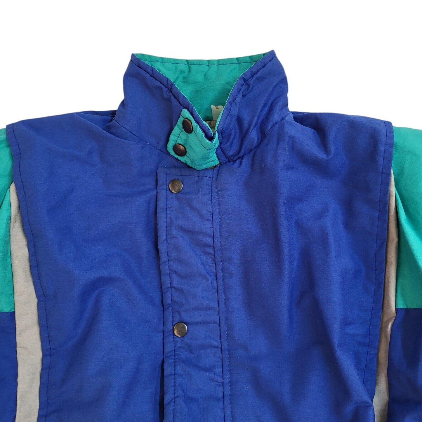Vintage 90's Blue Zip & Snap Jacket UK Men's Size Small