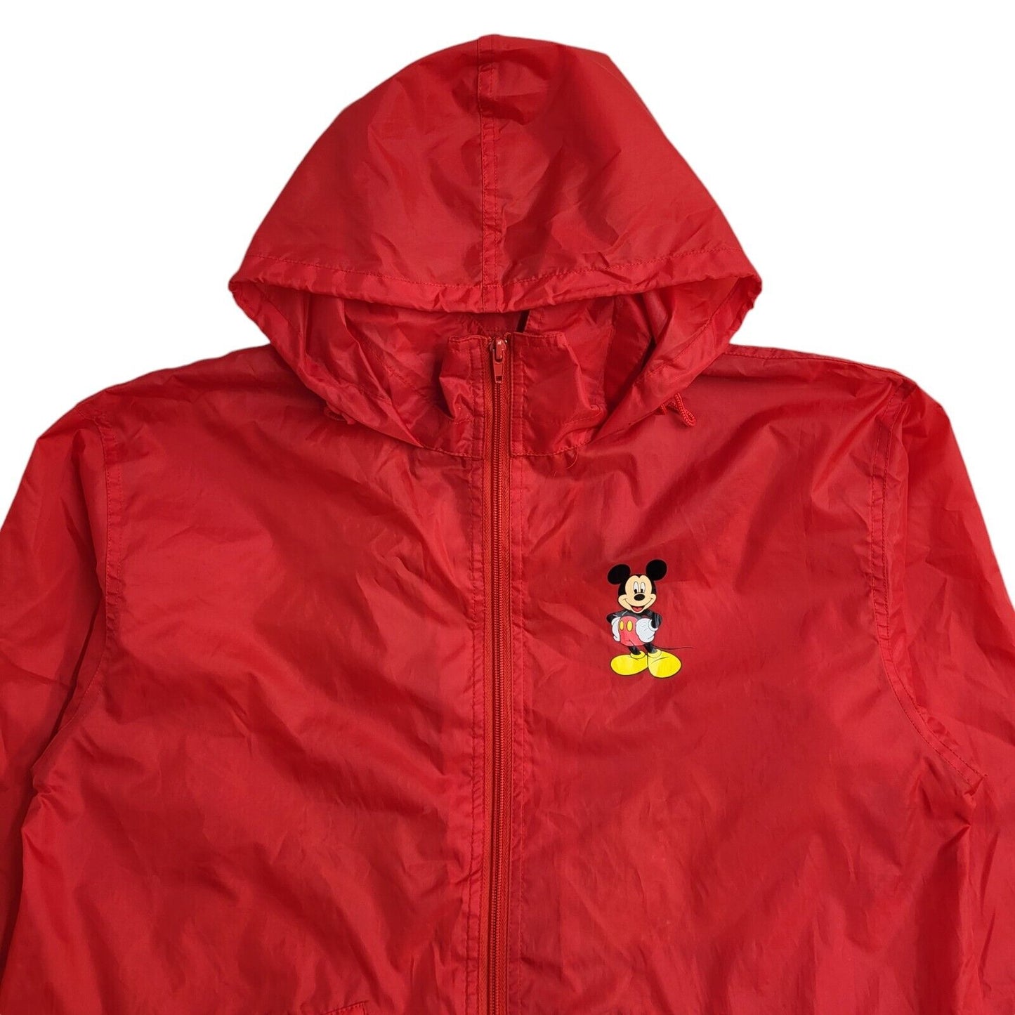 Kids Disney Red Mickey Mouse 90s Hooded Jacket UK Kids Medium