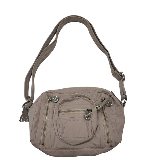 Kipling Beige Polyester Small Shoulder Bag Uk Women's Size  10.5" x 8.5"