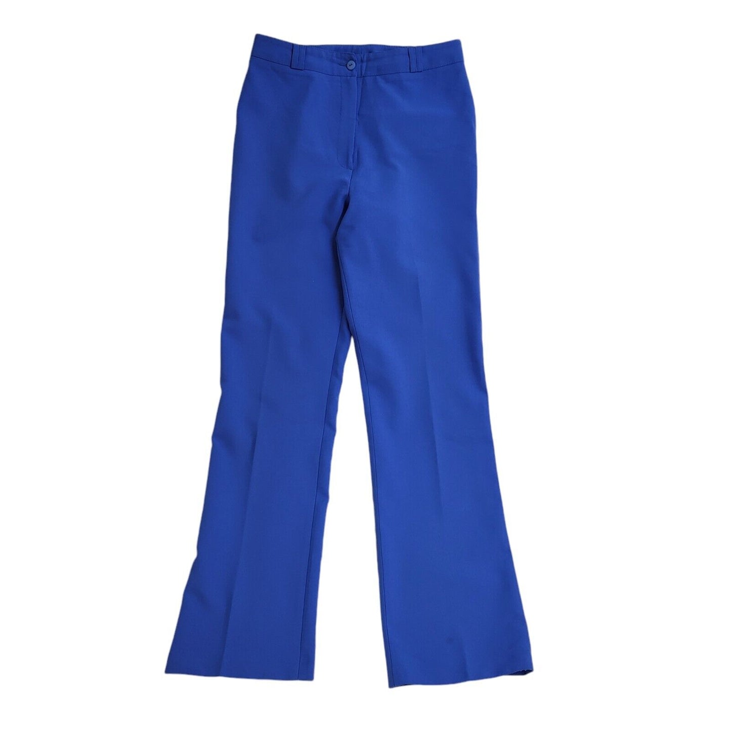 New Look 90s Vintage Blue Straight Leg Casual Trousers Uk Women's 12 W30 L31