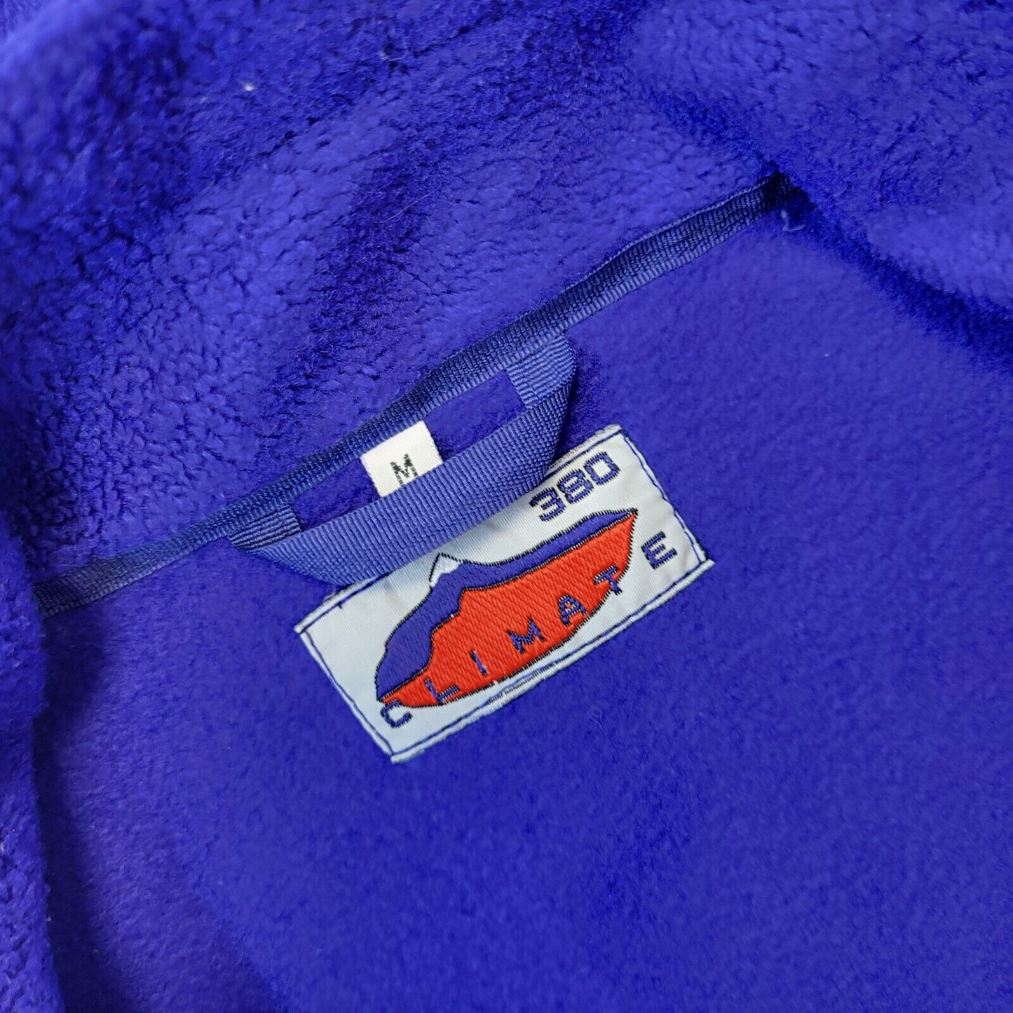 Climate 380 Blue High Neck Full Zip Gilet Fleece Men's Size M