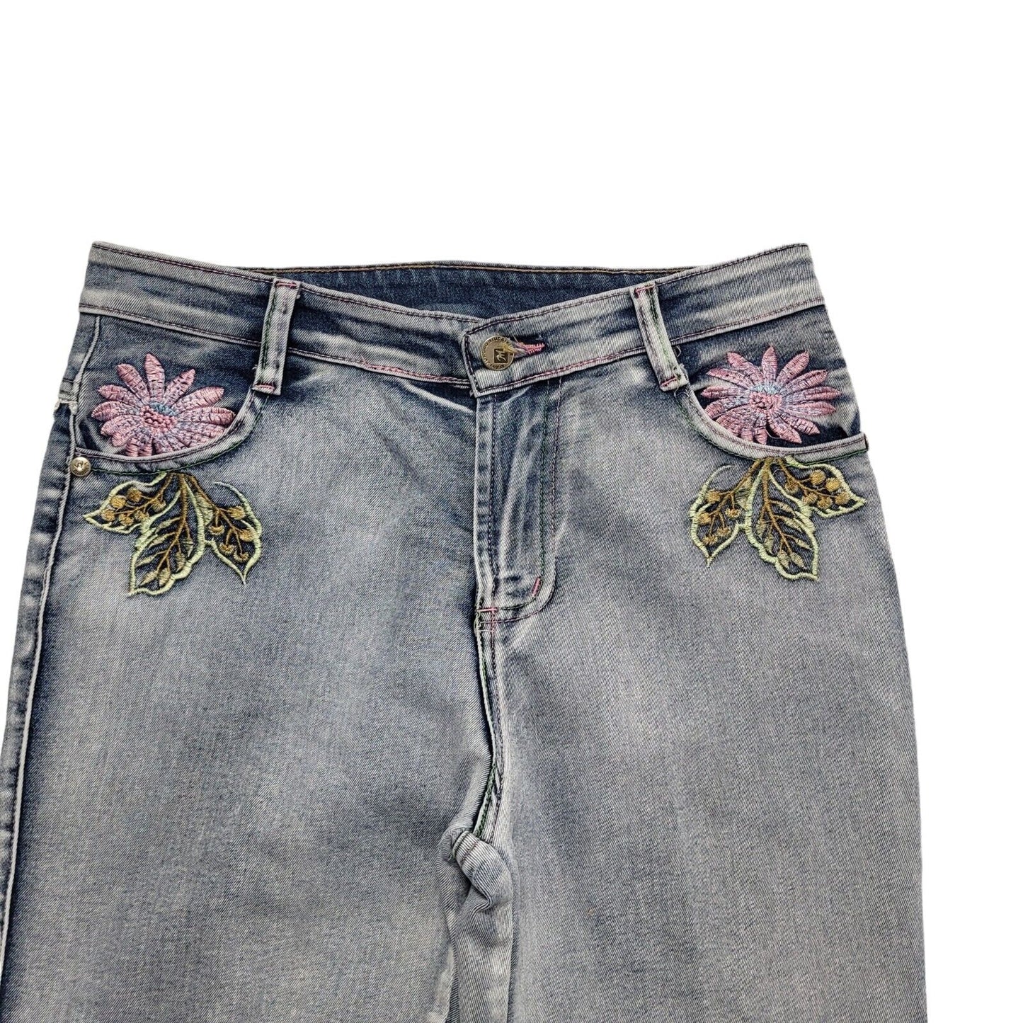 90s Vintage Skinny Bootcut Blue Denim Jeans Women's Size m 10 W29 L29