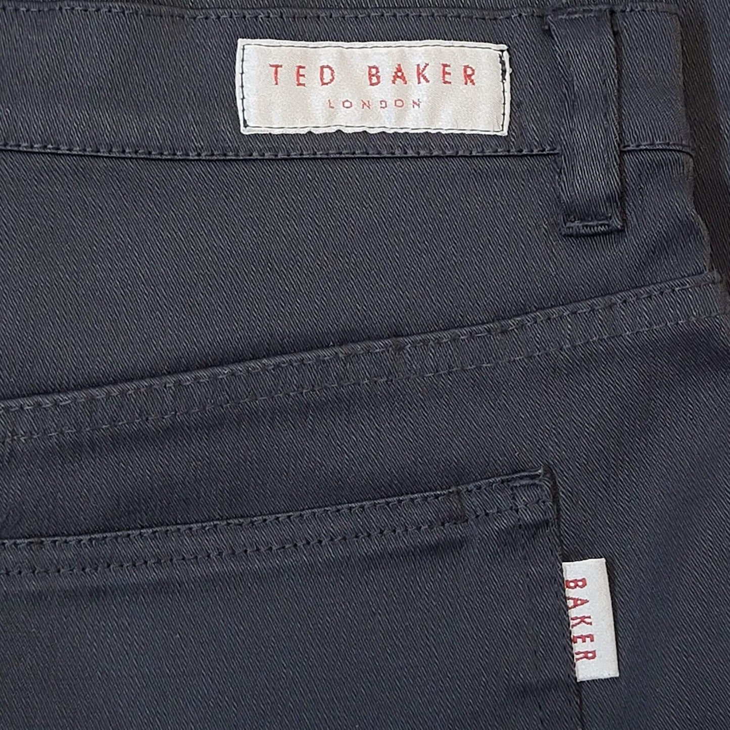 Ted Baker Black Cropped Smart Casual Trousers Women's Size 8 W26 L23