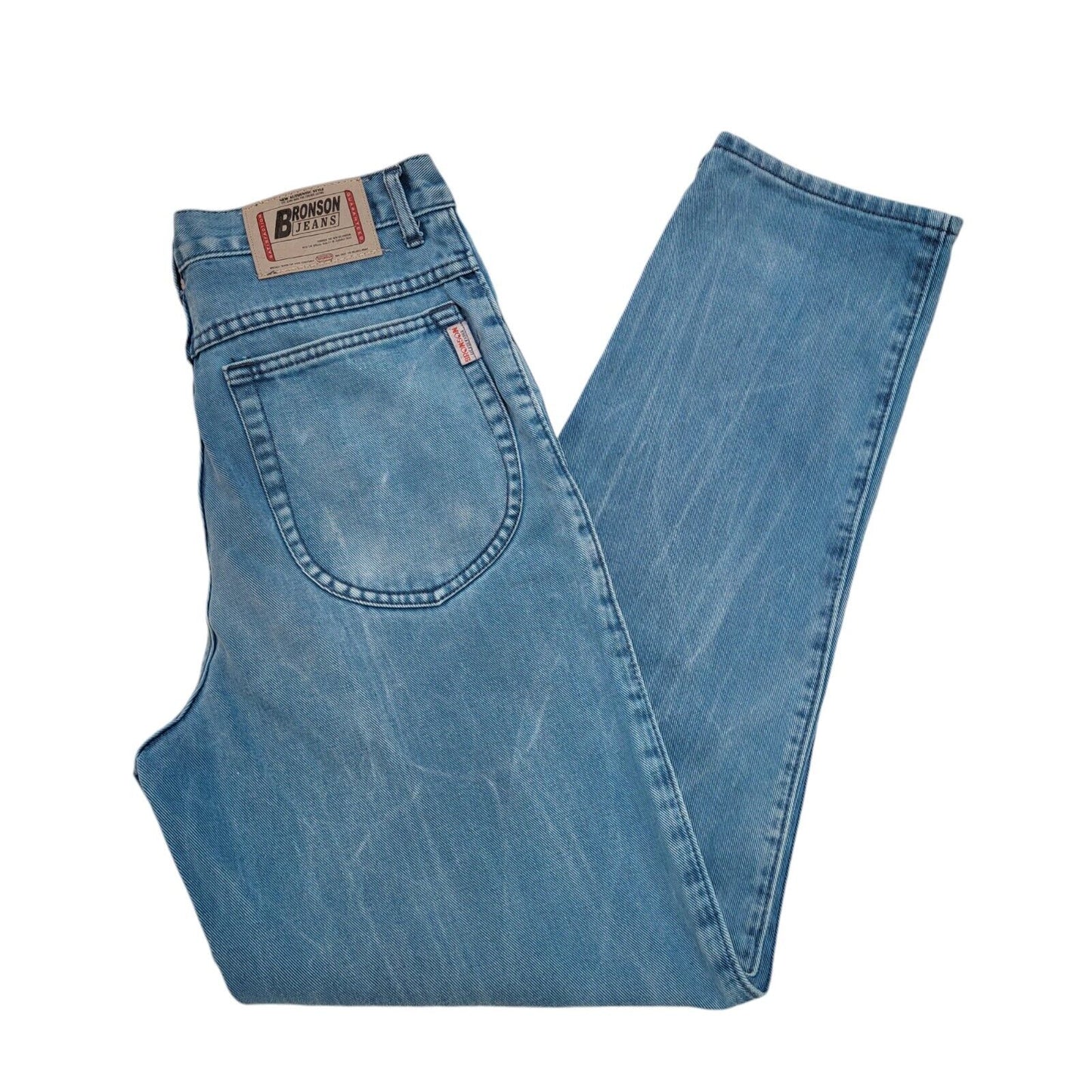 Bronson 90s Vintage Blue Tapered Denim Jeans Men's Size M W32 L32