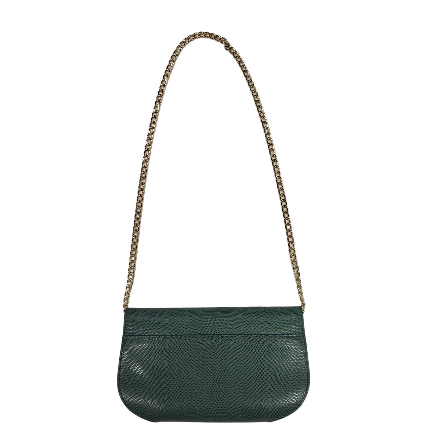 Jafferjees Green Leather Small Shoulder Bag Uk Women's Size  10" x 6"