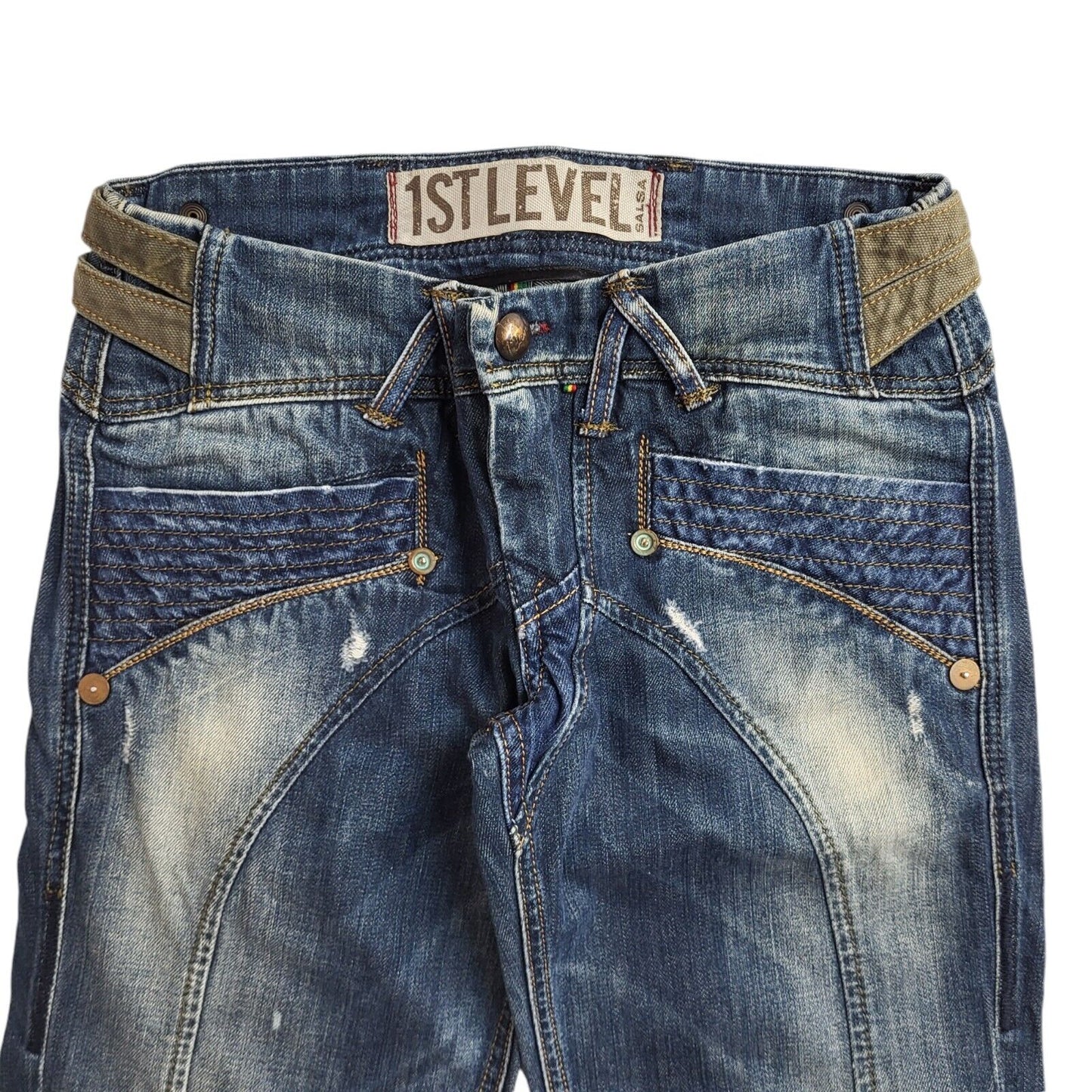 1St Level 90s Blue Straight Leg Denim Jeans Uk Men's Size S W30 L34