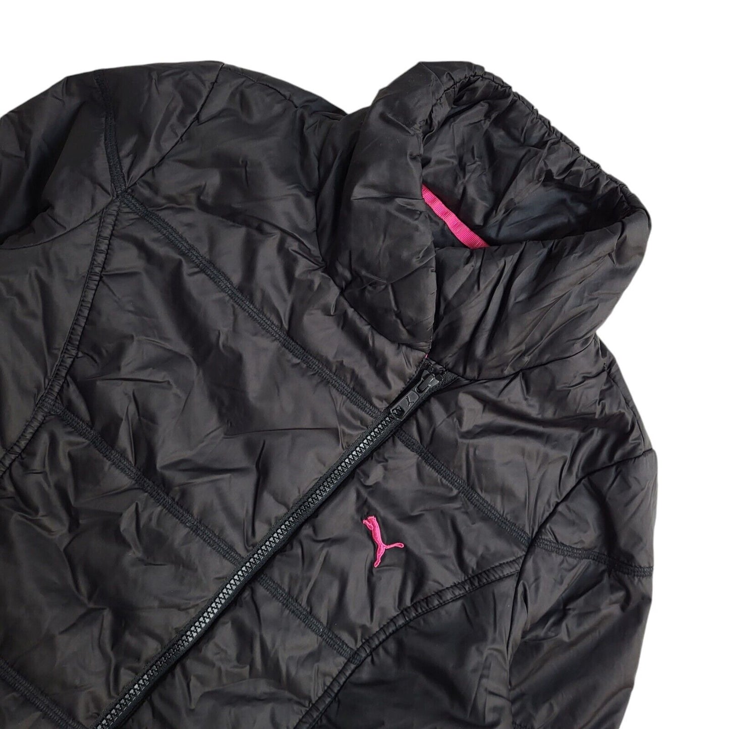 Puma Black Y2K Sports Jacket Uk Women's Size Small