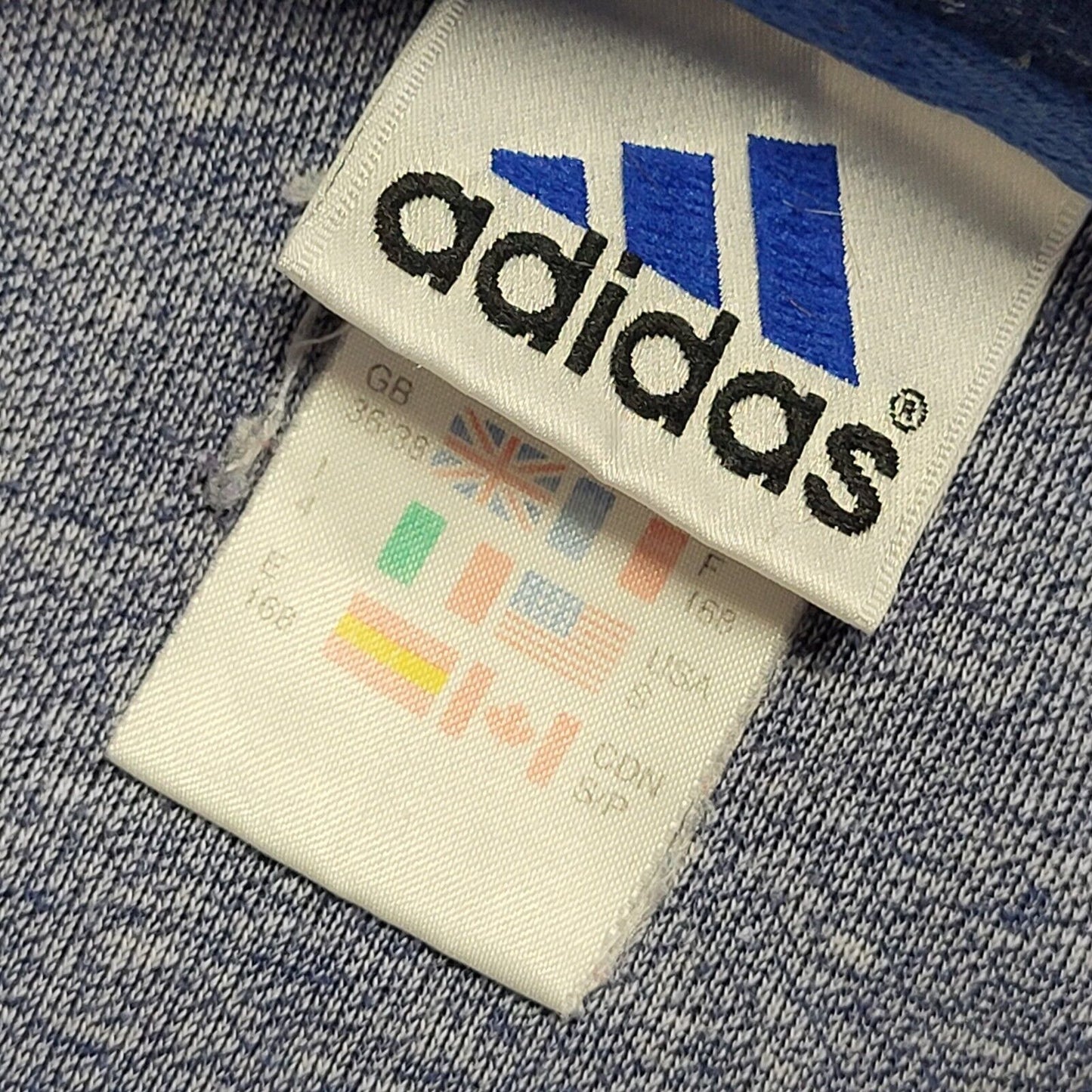 Adidas 90's Spell Out Navy Blue Crew Neck Sweatshirt Uk Men's UK Size S