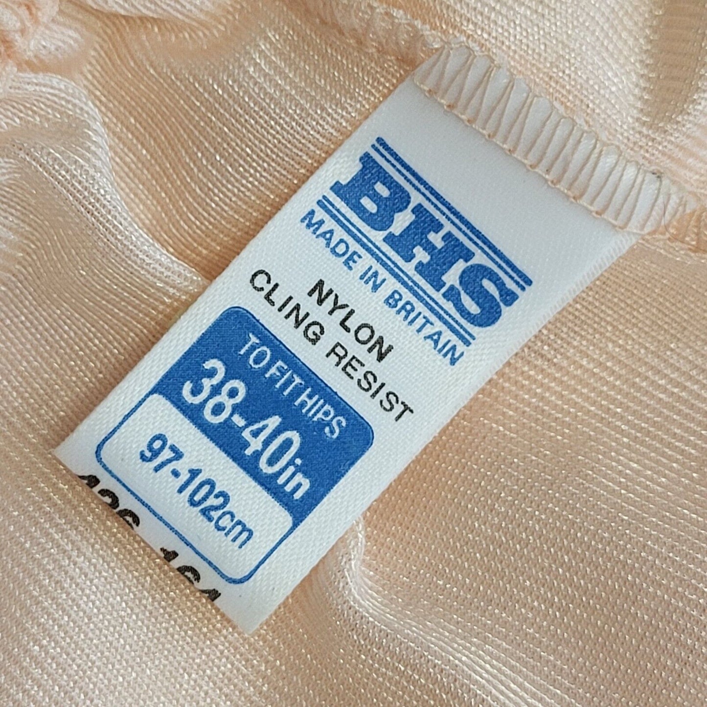 BHS Vintage 90's Peach Under Petticoat Skirt Women's Size 14-16 W32-34