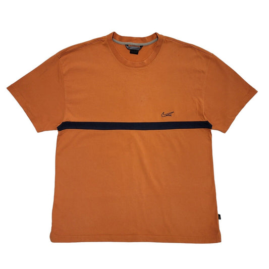Nike Vintage 80's  Orange Sports Short Sleeve T-Shirt Men's XXL