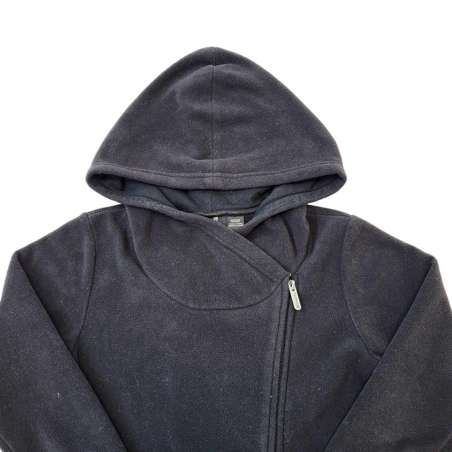 Bench Y2K Vintage Black Hooded Zip Up Fleece Women's Size XS