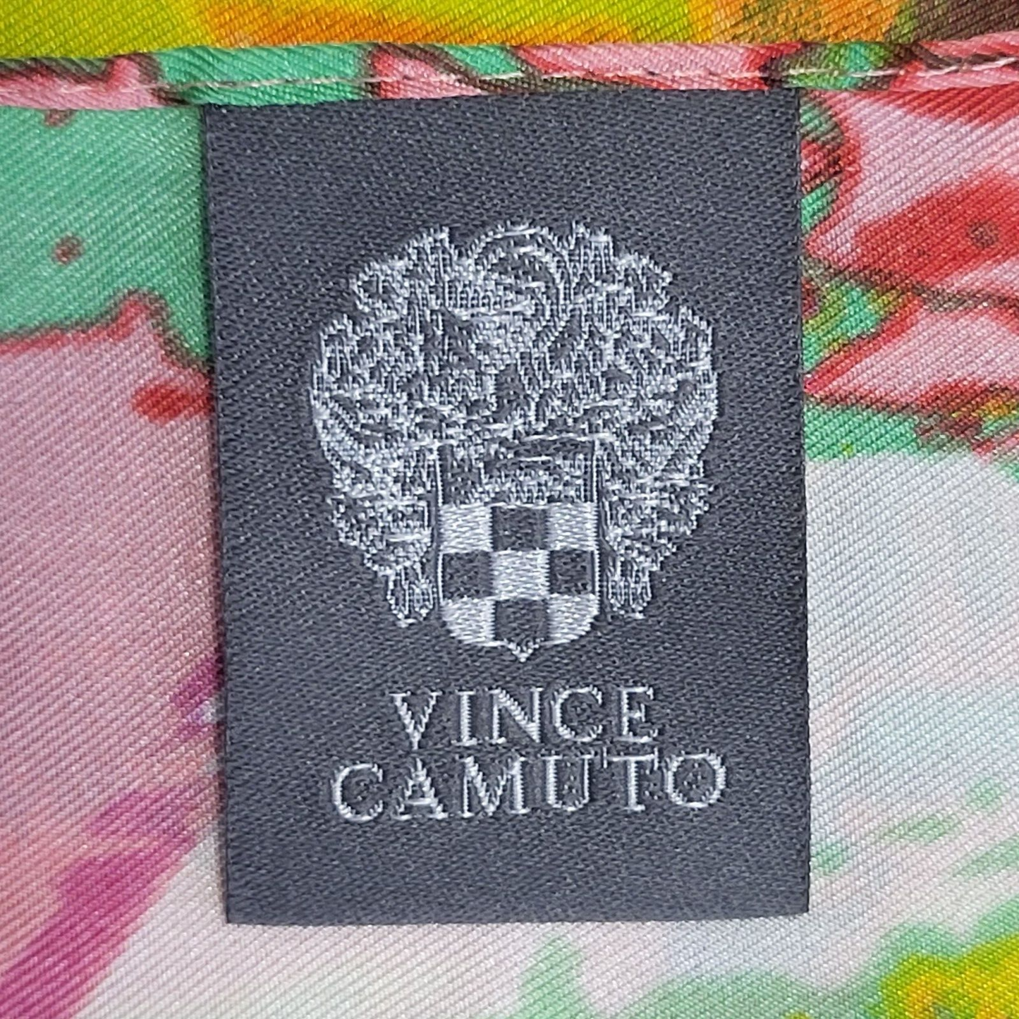 Vince Camuto Vintage 90's Multicoloured Floral Square Scarf Womens 34'' X 34''