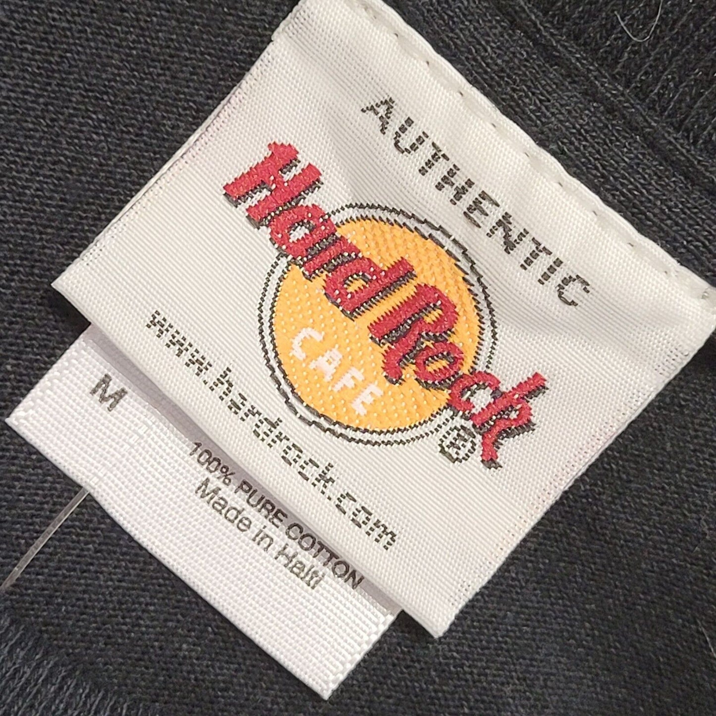 Hard Rock Cafe Boston Black Vintage 90s Short Sleeve T-Shirt Uk Men's M