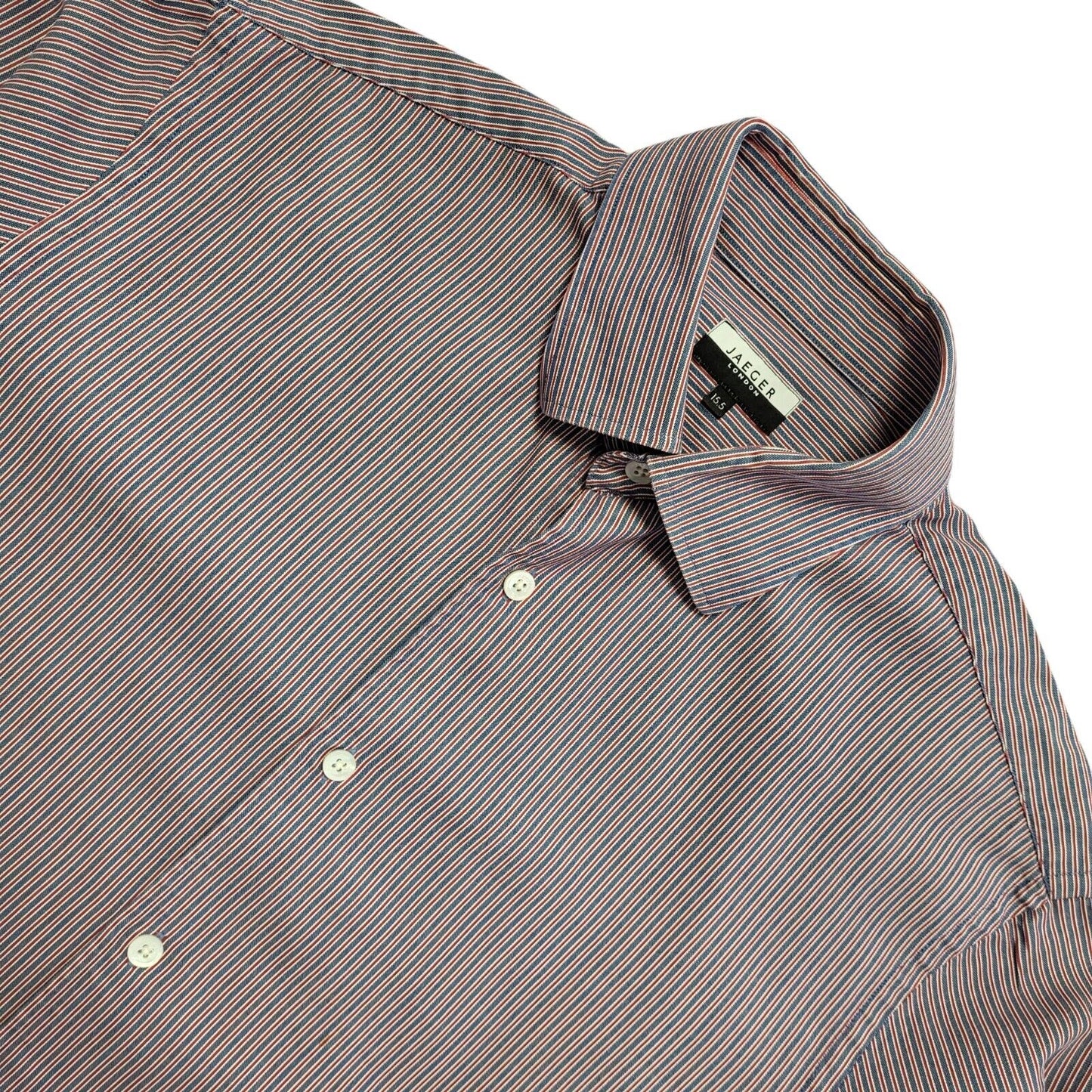 Jaeger Vintage Y2K Blue & Red Check Long Sleeve Shirt Uk Men's Size L