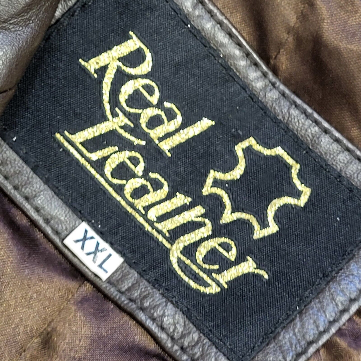 Real Leather Vintage 90s Brown Leather Rain Coat Women's Size 2XL