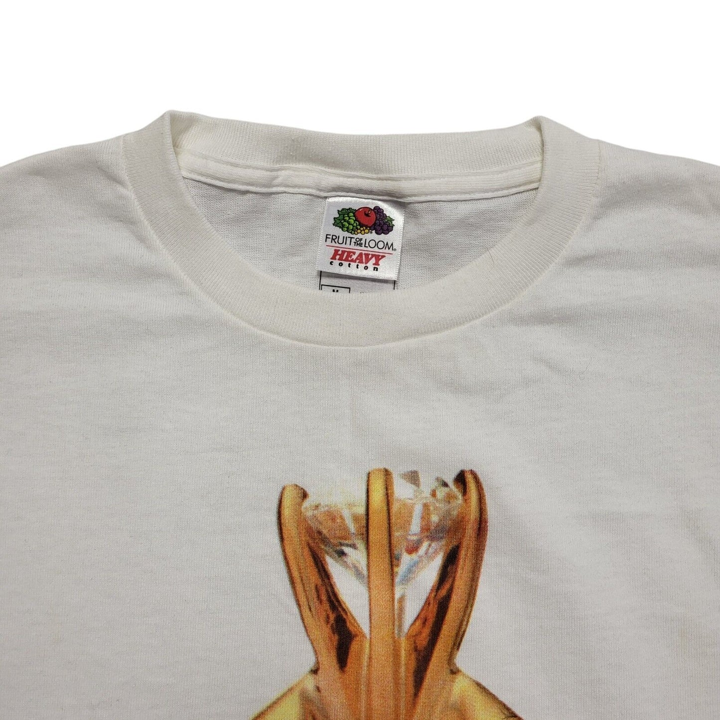 Fruit Of The Loom Vintage 80s White Short Sleeve T-Shirt Uk Men's Medium