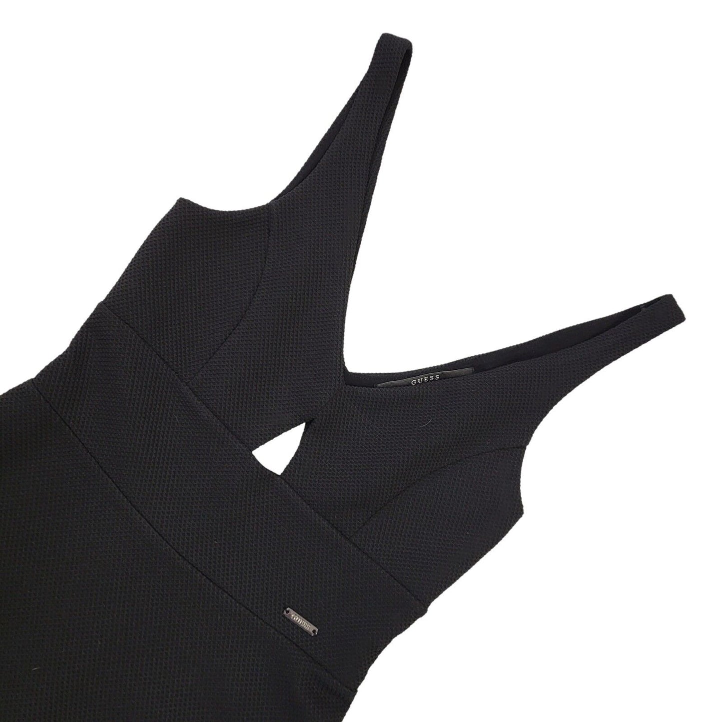 Guess Vintage Y2k Black Sleeveless Dress Uk Women's Size 6