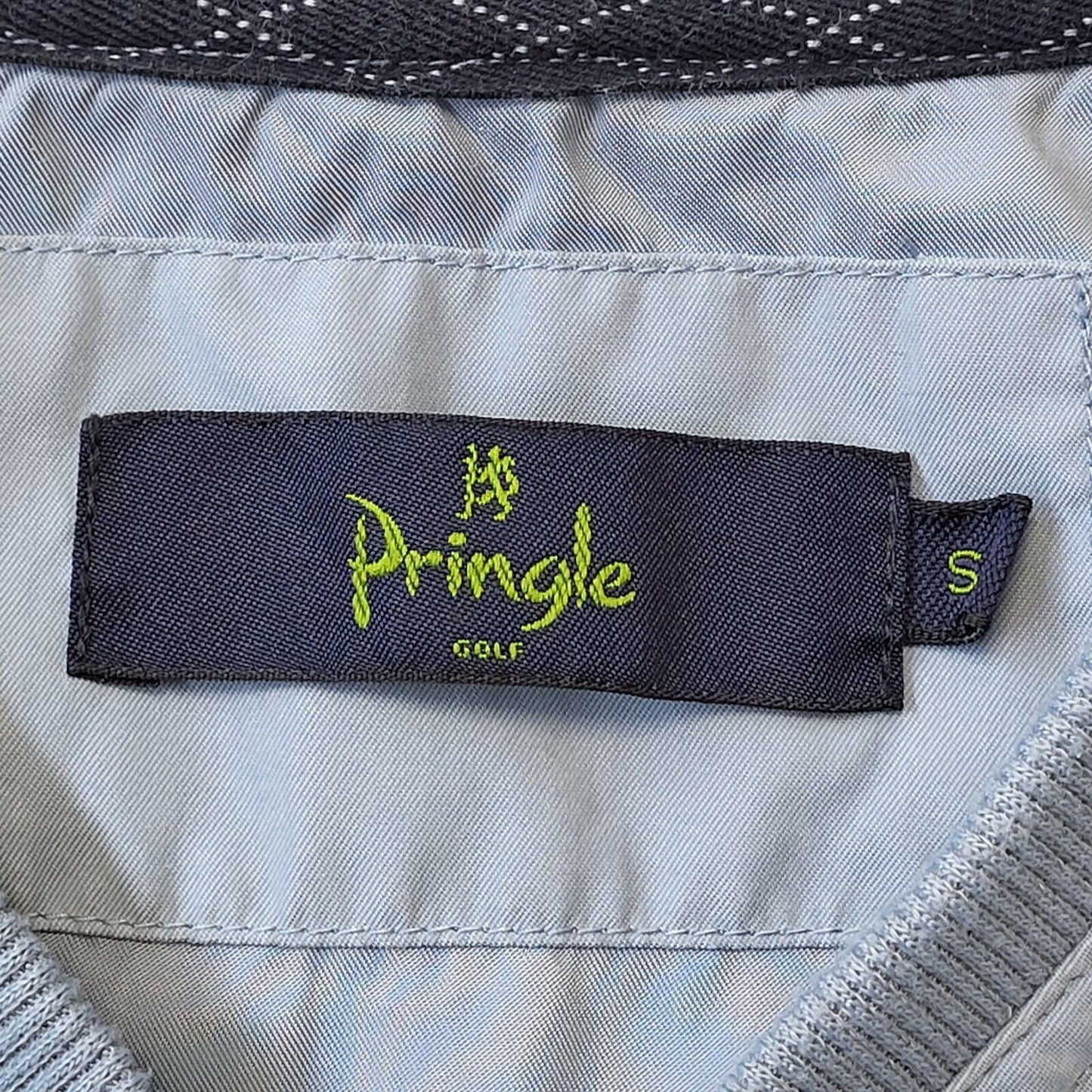 Pringle Golf Y2K Vintage Blue V-Neck Cotton Sweater Vest Men's Size S