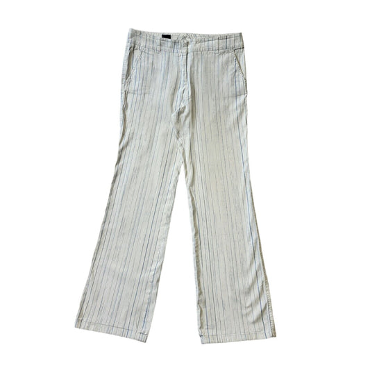 Cinque Y2K Vintage Striped Bootleg Trousers Women's Size 14 W32 L34