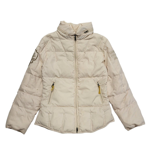 Napapijri Pink Zipped Quilted Puffer Jacket Uk Women's Size M