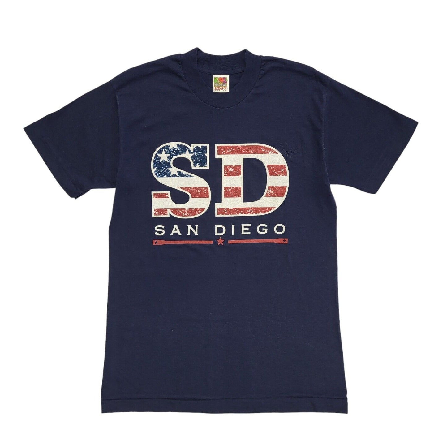 San Diego Heavy Cotton Blue Vintage 90s Single Stitch T-Shirt Uk Men's M
