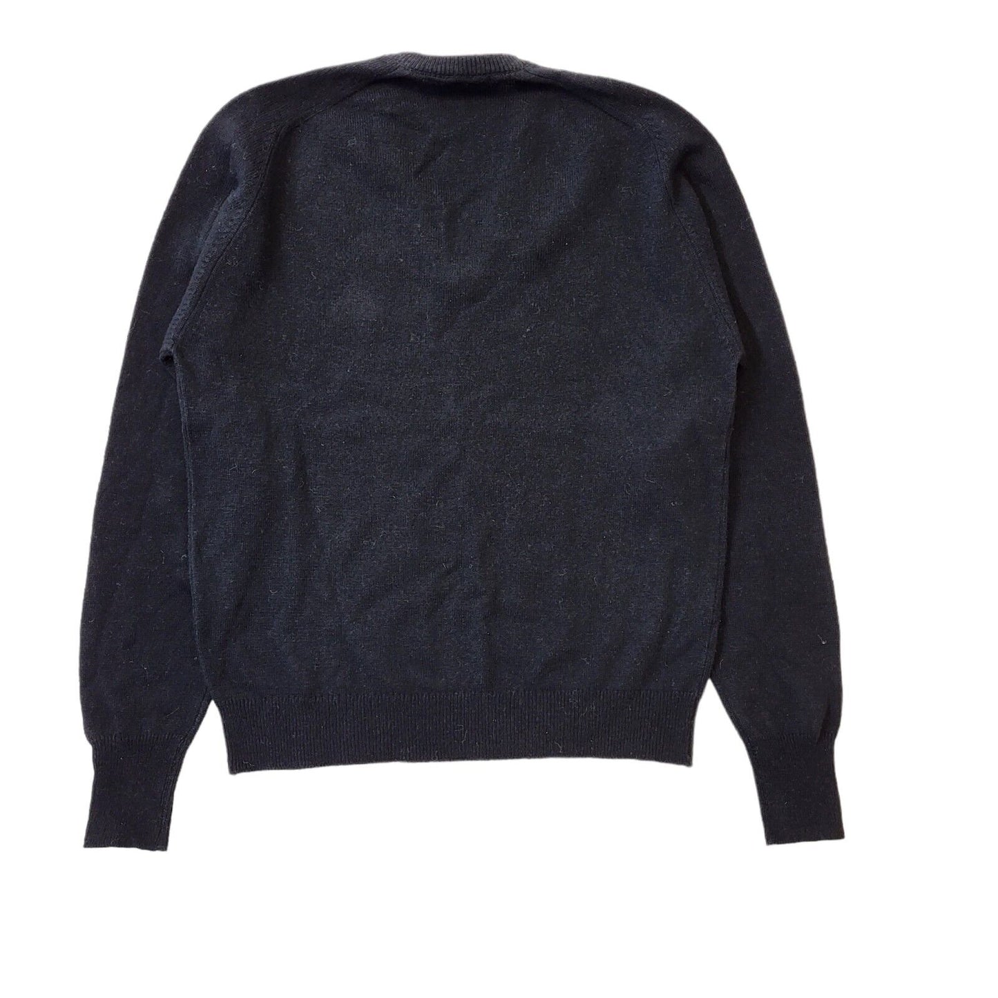 Munsingwear 90s Vintage Wool Blend Black V-Neck Jumper Men's Size L