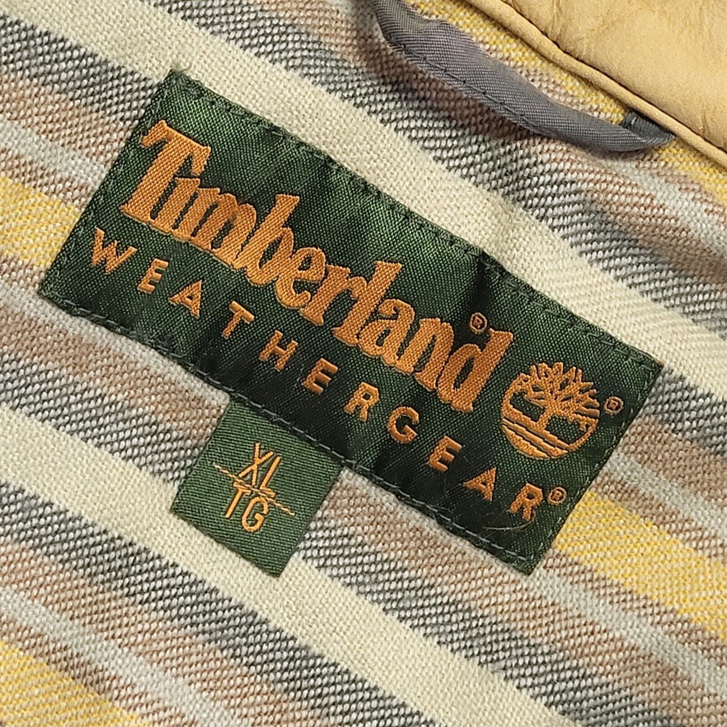 Timberland 90s Vintage Green Cotton Zip Up Jacket Men's Size XL