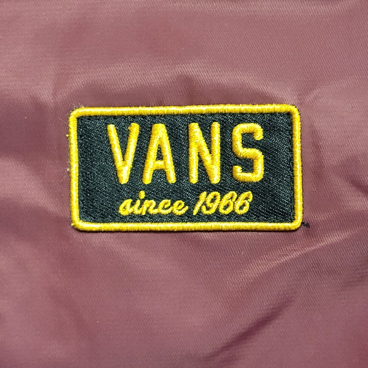 Vans Burgundy Y2k Zipped Bomber Jacket Uk Women's Size Small