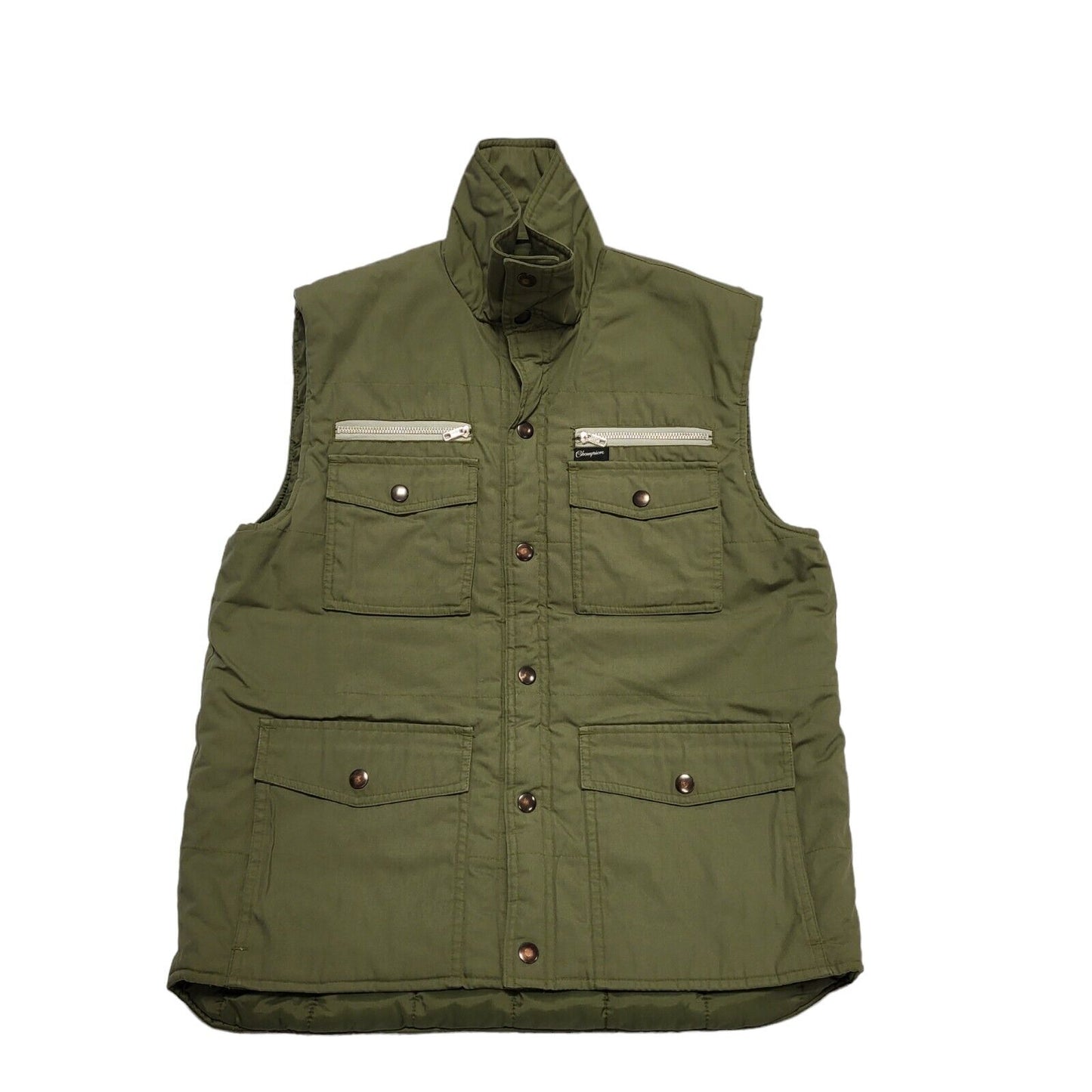 Champion Vintage 90's Green Waistcoat Gilet Uk Men's Size Medium