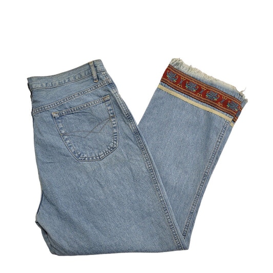 Pure Light Blue 90s Vintage Straight Leg Denim Jeans Uk Women's 14 W32 L25